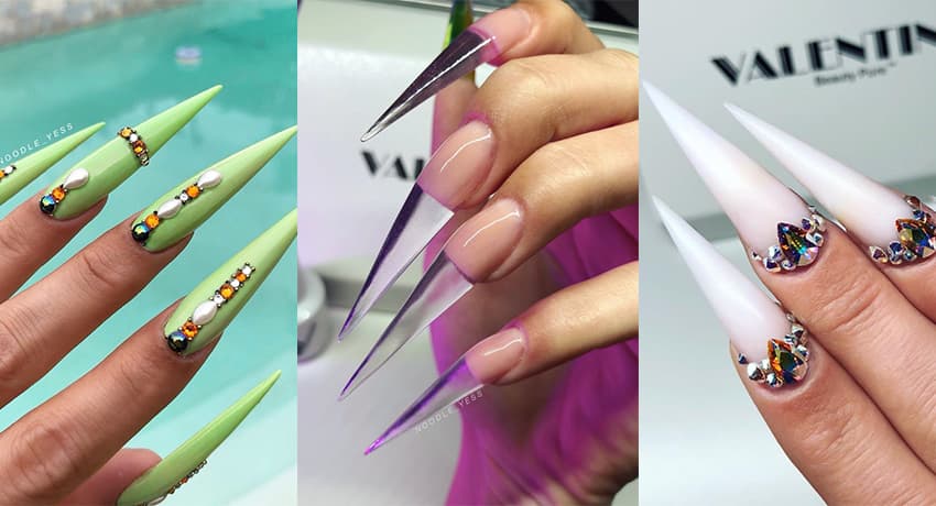 Extreme Acrylic Nail Art Ideas